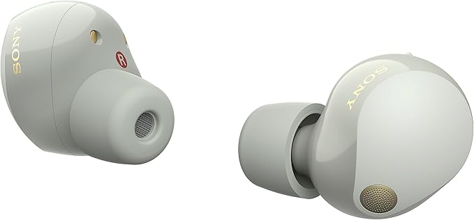 Sony WF-1000XM5 The Best Truly Wireless Bluetooth Noise Canceling Earbuds & in-Ear Headphones with Alexa Built-in, Silver