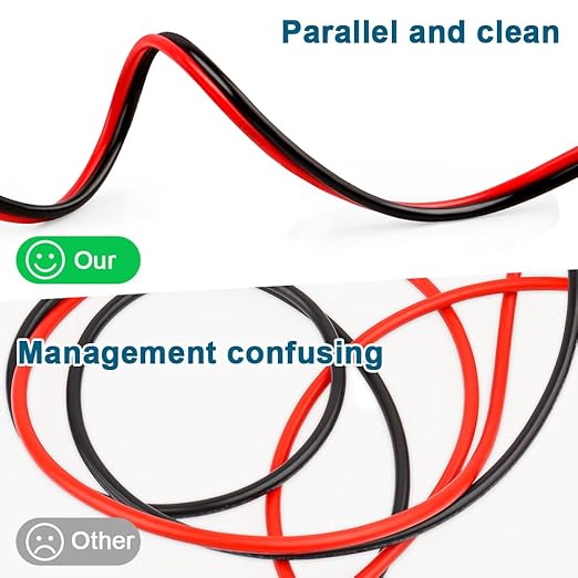 12 Gauge Wire 2 Conductors Copper Wire, 12 AWG Battery Cable Oxygen Free Copper Wire for Solar Panel, Automotive, Trailer, RV and Speaker (12 Gauge 50FT)