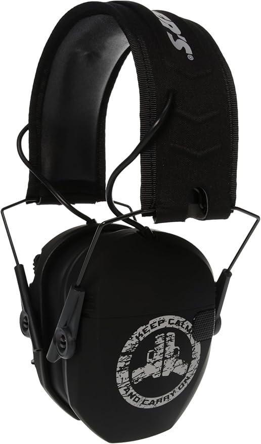 Walker's Razor Slim Ultra Low Profile Compact Design Adjustable Range Shooting Hunting Hearing Protection Electronic Earmuffs
