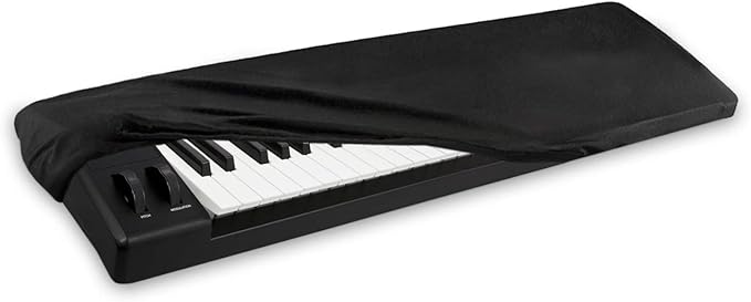 HQRP Elastic Dust Cover w/Bag compatible with Casio LK-265 LK265 LK-280 LK280 WK-6600 WK6600 WK-7600 WK7600 WK-245 WK245 Electronic Keyboards Digital Pianos