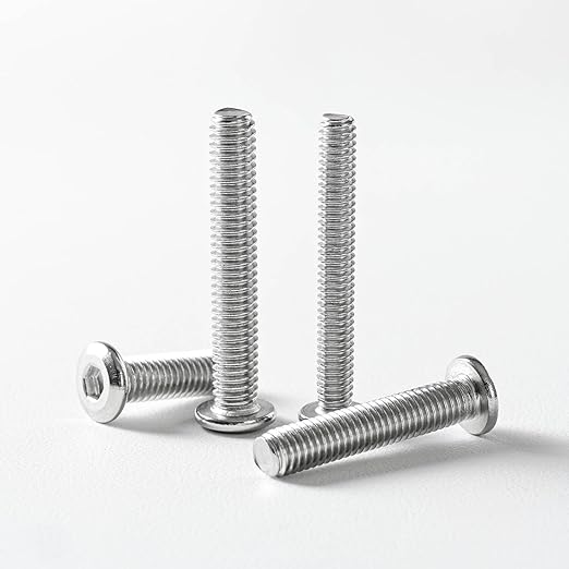 1/4-20 x 5/8" (40 Pack) Flat Head Hex Socket Cap Screws Bolts, 304 Stainless Steel 18-8, Hex Drive, Bright Finish, Fully Machine Thread