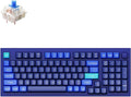 Keychron Q5 Wired Custom Mechanical Keyboard Knob Version, 96% Layout QMK/VIA Programmable Macro with Hot-swappable Gateron G Pro Blue Switch Double Gasket Compatible with Mac Windows Linux (Blue)
