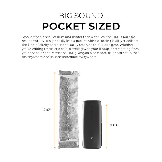 Audioengine HXL Portable Balanced Headphone Amplifier & DAC 4.4mm/3.5mm Outputs, 520mW @ 32Ω Balanced Power, Hi-Res PCM 32-bit/384kHz & Native DSD256 Support
