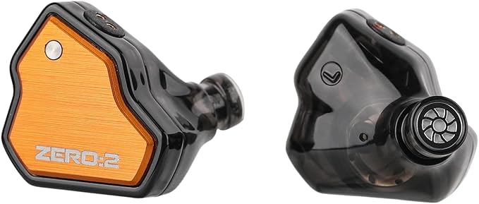 Linsoul 7Hz x Crinacle Zero:2 in Ear Monitor, Updated 10mm Dynamic Driver IEM, Wired Earbuds Earphones, Gaming Earbuds, with OFC IEM Cable for Musician (Orange)