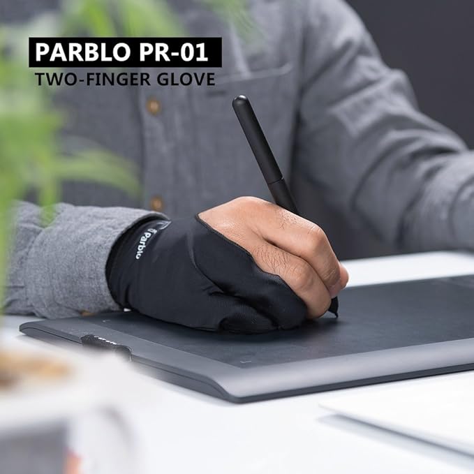 Parblo PR01 Artist Drawing Glove for Drawing Tablet,Fit for Both Right and Left Hand