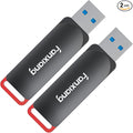 2 Pack 64GB USB Flash Drive, Metal Thumb Drives, USB 3.2 Up to 200MB/s Type A Memory Stick for Storage and Backup, F309