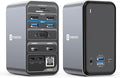 TobenONE USB C Laptop Docking Station Dual Monitor, 15-in-1 USB C Dock with Dual HDMI, 65W Power Supply, VGA, 4xUSB 3.0, 2xUSB 2.0, SD/TF, Ethernet and Audio/Mic for Lenovo, HP, Dell, Surface