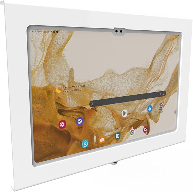 TABcare Locking Anti-Theft Metal Case for Samsung Galaxy TAB Active & Active4 Pro 10.1" Tablet for Kiosk, POS, Store, Show Display, Time Clock (TAB Active4 Pro, White)