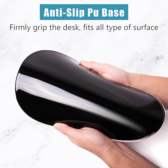 Mouse Pad Wrist Support, Ergonomic Mouse Pad with Wrist Rest, Memory Foam Massage Design & Non-Slip PU Base MousePads for Pain Relief, Desk, Office, Home, Blue Sky Tree