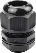XHF 20 Pcs 3/4" IP68 Strain Relief Nylon Cord Grip Waterproof NPT Cable Glands Adjustable UL Listed and RoHS Compliant(Black)
