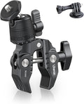 ULANZI R099 Super Clamp Camera Mount with 360° Ballhead for Bike/Bicycle/Motorcycle Handlebar Pole Tripod Tube Crossbar Gimbal Rods Mount for Insta360/GoPro/AKASO/DJI/Phone/DSLR/Light/Monitor