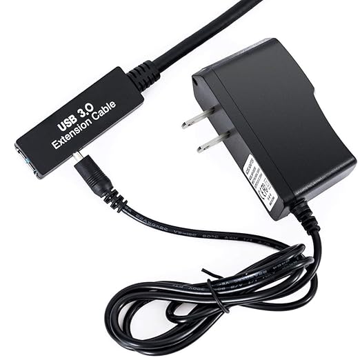 32Feet USB 3.0 Extension Cable,Type A-Male A-Female Extender Cord, With 2 Expansion Chipset Signal Boosters, Compatible With Oculus Quest 2 VR, Xbox, PS4,Webcam,Printer, Hard Drive,USB HUB Etc.