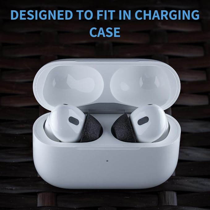 Comply TrueGrip MAX | Premium Memory Foam Replacement Earbud Tips for Apple AirPods Pro 1 & 2 | Long Lasting Comfort, Extreme Durability, Secure Fit, Superior Noise Isolation| Black (Small) (1 Pair)