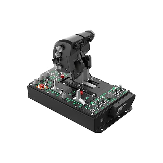 WINWING Orion2 HOTAS Metal Warthog: StriktAce E Metal Throttle Grip - Industry’s First Dual Dynamic Motor, 38 Physical Switches, High-Pressure Cast Aluminum Alloy,With Dual Throttle Connectors