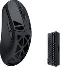 M3 Mini 4K Wireless Mouse Signature Edition 5.1/2.4 GHz/Wired Optical Mouse, Ultra-Lightweight 55g Programmable PixArt 3395 Sensor with up to 26,000 DPI/ 650 IPS for Windows Mac Linux - Black