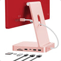 USB C HUB for iMac 24 inch 2021/2023, PULWTOP USB Hub Adapter iMac Accessories for M1/M3 with USB C 10Gbps 3*USB A SD/TF, Docking Station Support Expand M.2 SSD (Not Included), Color not for i.Mac M4