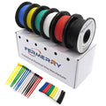 Fermerry 26 AWG Stranded Wire Spool 50ft Each 6 Colors Flexible 26 Gauge Silicone Hook up Wire Kit Electrical Tinned Copper Wire