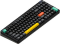nuphy Halo96 V2 Wireless Mechanical Keyboard, 96% Hot Swappable, 99 Keys RGB Backlit, Bluetooth/USB-C/2.4GHz, Mint Switches (37gf), Black