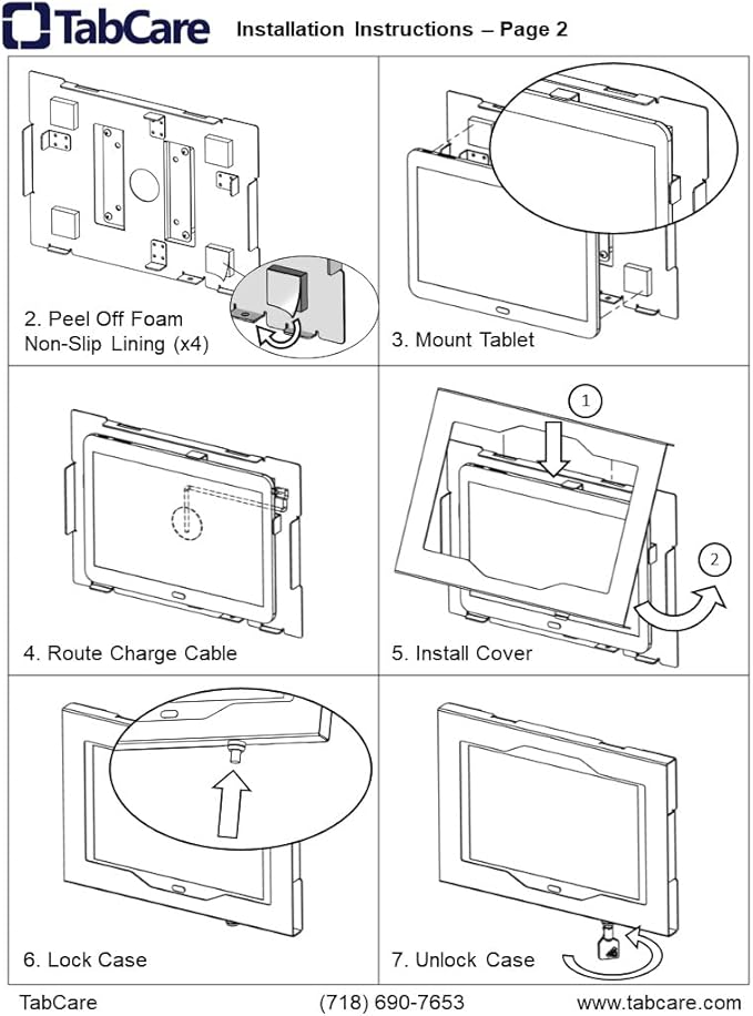 TABcare Locking Security Metal Case for Apple iPad 10 10.9" 2022, iPad 11" 2025 Tablet for Kiosk, POS, Store, Show Display (Black)