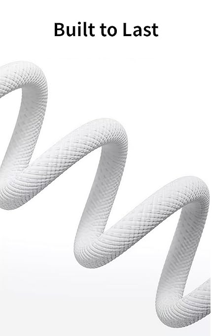Woven USB-C Cable for Apple iPhone 16 Pro Max [MFi Certified] CarPlay USB A to USB C Wire USB to Type C Charger Cord Fast Charging for iPhone 16 Plus/15 Pro Max/15Pro/15Plus/iPad Pro M4 (5ft White)