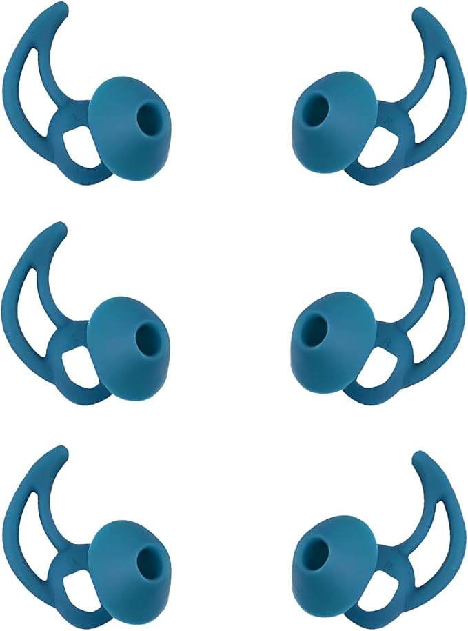 Earbud Pads Replacement Silicone Ear Bud Tips Eartips Compatible with Bose Quietcomfort and Sport Headphone Rubber Tips Earbud Covers Small 3 Pairs