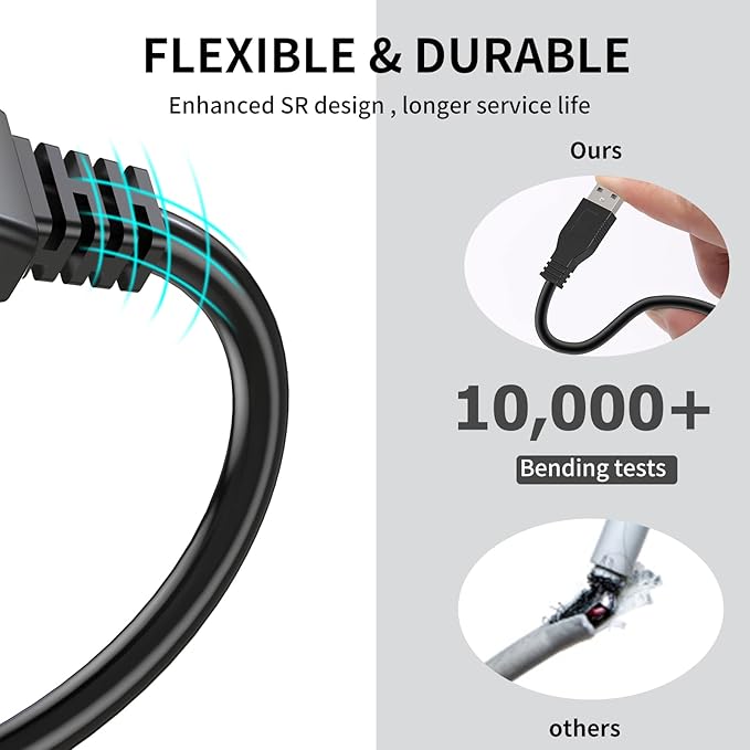 LDKCOK 50FT Active USB Extension Cable 2.0 Male to Female with A Extension chipset Signal Booster - Active Extension/Repeate