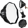 SIRUI 15.7"/40cm Mini Quick Set-Up Foldable Softbox, Quick Release with Diffuser Grid Bad for Video Continuous Lighting Compatible with C150X Series, QR40