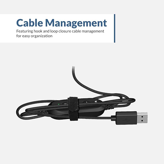 Cyber Acoustics USB Stereo Headset (AC-5008-20) – Durable, Crisp, and Clear Communication in Classrooms and at Home - 20 Pack