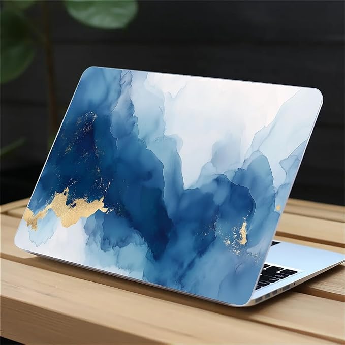 Compatible with MacBook Air 13.3 13.6 Inch Case 2022 2021 2020 2019 Plastic Hard Shell Case Cover,13.3 Air (A1932/A2179/A2337), Blue Marble