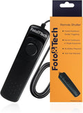 Foto&Tech RS-80N3 Wired Remote Shutter Release Control Compatible with EOS R5 Mark II R5 6D Mark II 5D Mark IV III II 5DS 5DR 7D Mark II 1D X Mark II 1DS Mark II II Mark III 1DC 1DX D60 7D