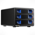 3 Bay Hard Drive Enclosure with Cooling Fan for 2.5“/3.5" SATA HDD/SSD with USB A/C 3.0, Support 60TB, Hot Swappable, Daisy Chain Expansion, Tool-Free HDD Enclosure, DAS(NO RAID/NAS)