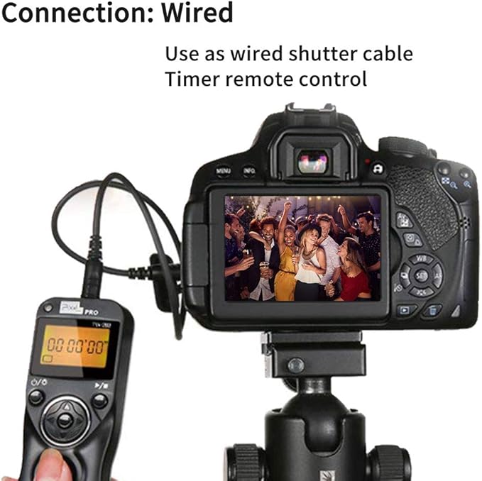 Wireless Shutter Remote Compatible for Canon, Pixel TW-283 N3 Shutter Remote Control Wireless Remote Shutter Release Timer Compatible for Canon EOS 5D, 5D Mark II, 5D Mark III, 6D, 7D, 7D Mark II