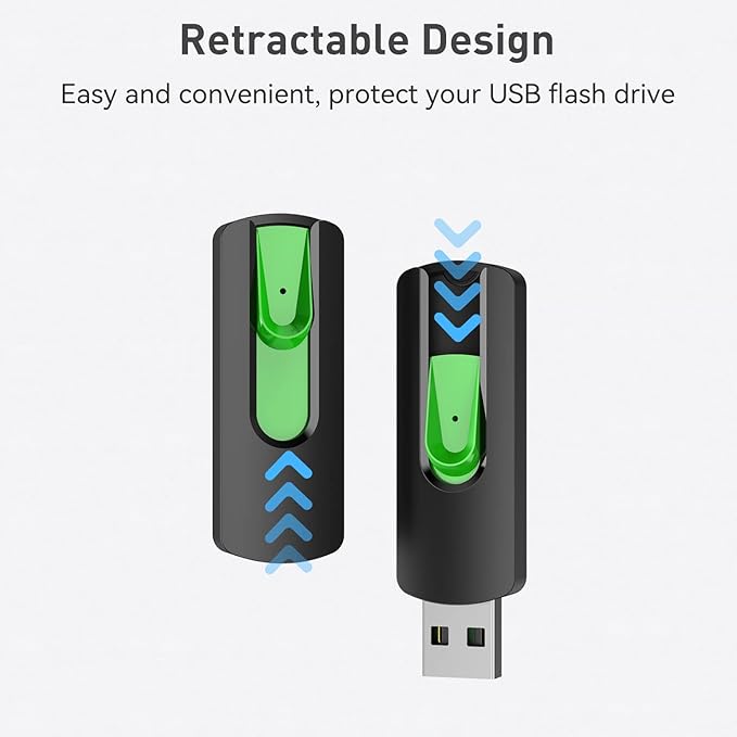 Aiibe 128GB Flash Drive 5 Pack 128GB USB Flash Drives Thumb Drive 128 GB USB Drive USB 2.0 Memory Sticks Jump Drives 128G (5 Pack, Red Green Cyan Yellow Purple)