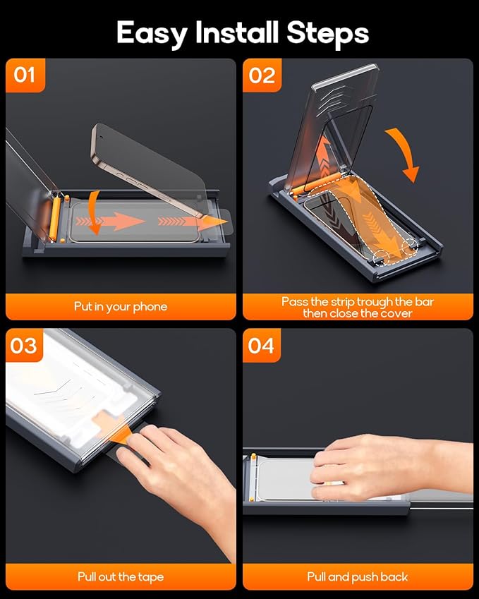 3 Pack for iPhone 12/iPhone 12 Pro Tempered Glass Screen Protector, Dust Free CABIN, Auto Positioning, Bubble Free, High Definition, Easy Installation,9H+ Hardness