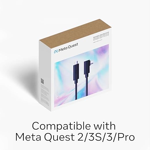 Meta Quest Link Cable - Virtual Reality Headset Cable for Quest - 16FT (5M) - PC VR