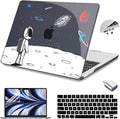 Teryeefi Compatible with MacBook Air 13 inch Case 2025 2024 2023 2022 M4 A3240 M3 A3113 M2 A2681, Plastic Hard Shell&Keyboard Cover&Type C for MacBook Air 13.6 inch Case,Astronaut A008