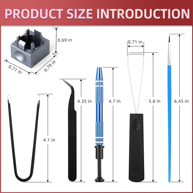 RUNJRX Keyboard Lube Kit and Switch Lube 15g/0.53oz JRX-205 G0 with Switch Opener Tweezers for Custom Keyboard