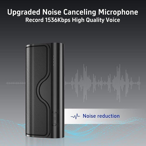 128GB Magnetic Voice Activated Recorder,5000mAh Long Lasting Battery for 35 Days Continuous Recording,360° Omni-Directional Mic,Discreet No-Light Digital Voice Recorder & Audio Recording Device