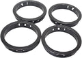 2-3/8"(60mm) Black Snap-in Knockout Insulating Bushing Grommets, Plastic Cable Hole Grommets for Wiring, Round Nylon Snap in Locking Electrical Wire Cord Hose & Tubing Bushings Grommets, 4pcs