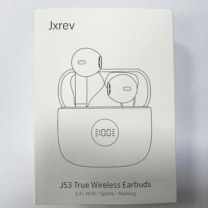 Wireless Earbuds, Bluetooth 5.4 Ear Buds LED Power Display Headphones Bass Stereo, Bluetooth Earbuds in-Ear Noise Cancelling Mic, 40H Playback Mini Case IP7 Waterproof Sports Earphones for Android iOS