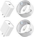 iPhone 16/15 Charger Fast Charging, 2Pack 10FT Long USB C to C Apple Fast Charging Cable Cord with 20W PD USB C Fast Charger Block for iPhone 16/15/15 Pro/15 Pro Max/15 Plus, iPad 12.9/11/10.9/Air 5/4