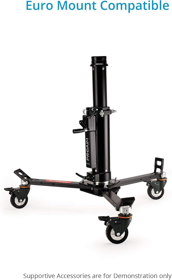 PROAIM Lineo Portable Video Camera Floor Dolly. Heavy-Duty Professional Studio Dolly. Payload up to 500kg/1100lb (P-PRT-D)