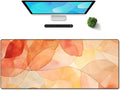 Galdas Gaming Mouse Pad XXL XL Large Long Extended Big Mousepad Non-Slip Rubber Keyboard Mouse Pad with Stitched Edges for Laptop Home Office (31.5x11.8x0.08 Inch) -Fall Leaf
