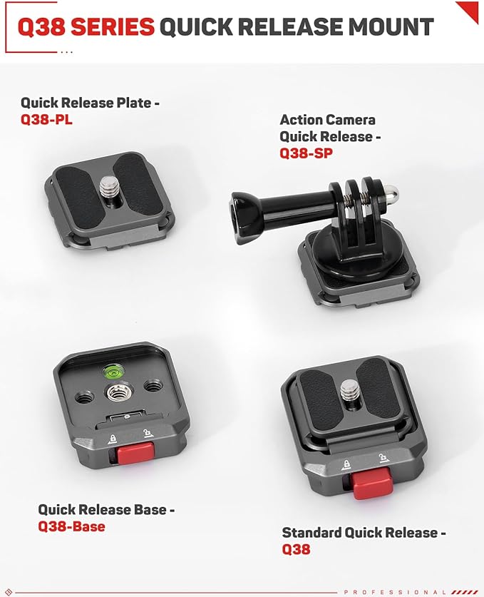 IFOOTAGE Q38-BASE Quick Release Base for Tripod/Monopod/Slider with 3/8" Thread