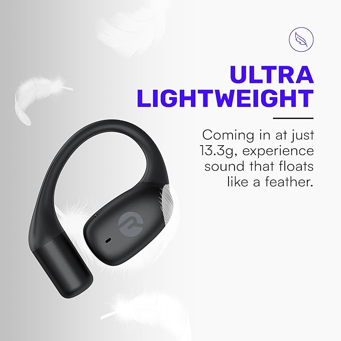 Raycon Essential Open Earbuds – True Wireless Open Ear Bluetooth 6.0 Headphones, Ultra-Lightweight, Comfort Hook Design, IPX5 Water Resistant, 36 Hours of Battery Life (Purple)