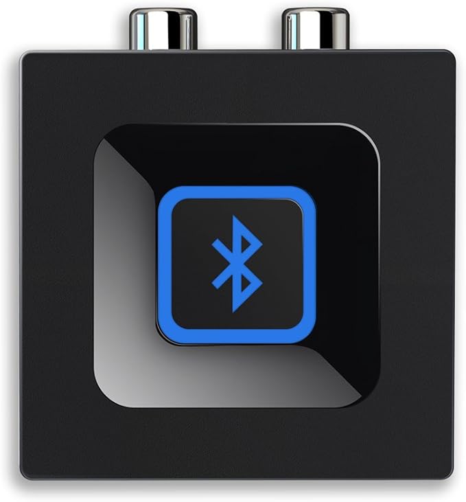 esinkin Bluetooth Audio Adapter for Music Streaming Sound System, Wireless Audio Adapter Works with Smartphones and Tablets, Bluetooth Receiver for Home Stereo