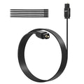 Adoreen Ultra-Thin Slim Digital Optical Audio Cable 30FT, Fiber Optic SPDIF Toslink Cord Gold-Plated High-Speed Flexible & Durable for TV Soundbar Home Theater Game Console PS4 Xbox Samsung +Ties