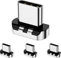 Magnetic Connector Tips Head for USB-C Android Devices (4 Pack), only Compatible 5A Magnetic Charging Cable or Magnetic Adapter