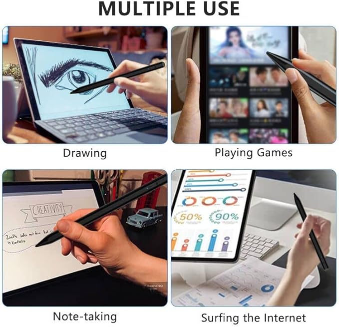 Stylus Pen for iOS&Android Touch Screens, Active Pencil for Samsung, Smart Digital Stylus Pens for Lenovo/Huawei/Vivo/Mi and Other Tablets, iPhone/Samsung/Google Pixel Smart Phones Drawing&Writing