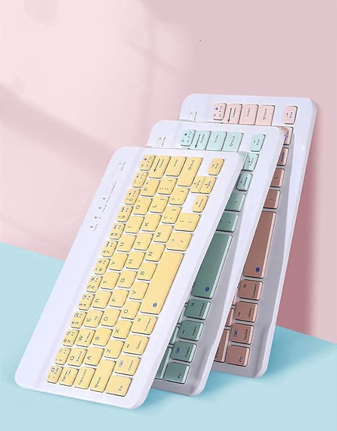 AnMengXinLing Keyboard Case for iPad 11th(A16)/iPad 10th Generation 2022 with Mouse Detachable Wireless Bluetooth Keyboard Pencil Holder Slim Leather Cover for iPad11/iPad10, Yellow